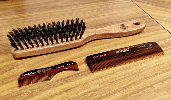 beard brush and combs