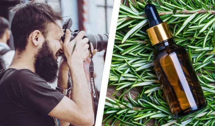 big beard and beard oil bottle