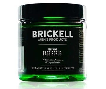 brickell mens exfoliating beard scrub