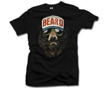 cool beard t shirt