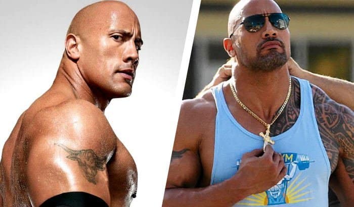 dwayne johnson beard vs no beard