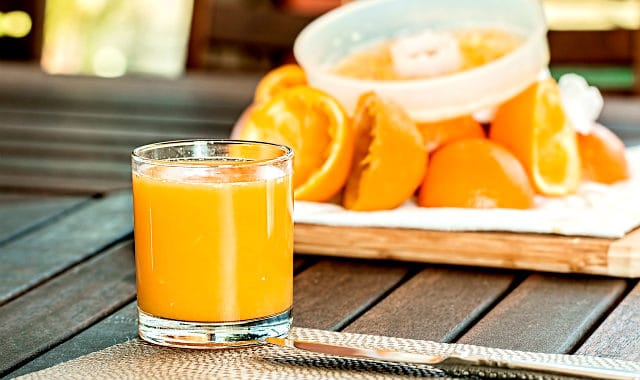 fresh pressed orange juice