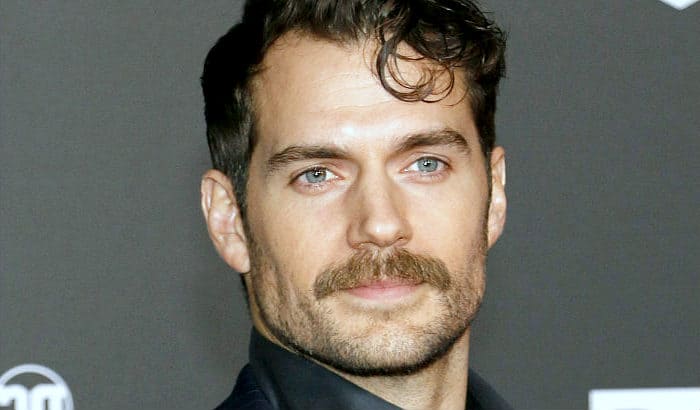 henry cavill and his stubble with mustache style