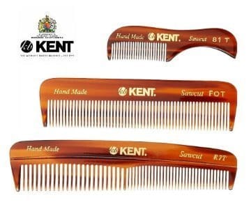 kent 3-piece beard comb set