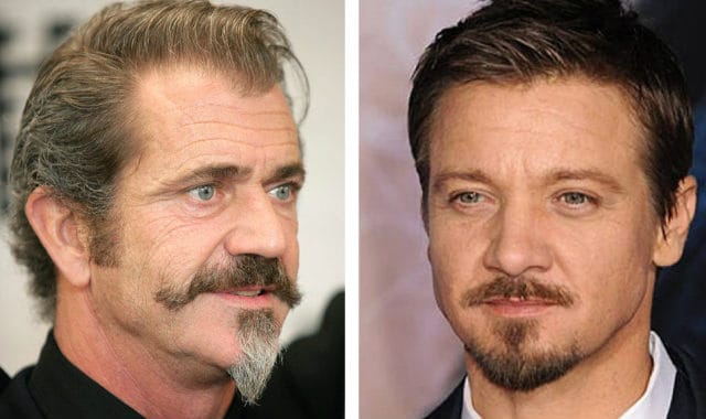 mel gibson and sean penn with van dyke style beards