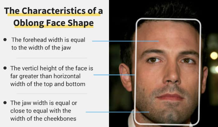 oblong face shape features