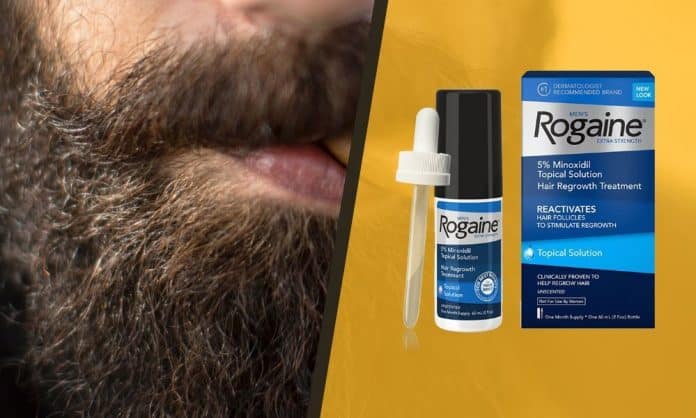 rogaine for facial hair growth