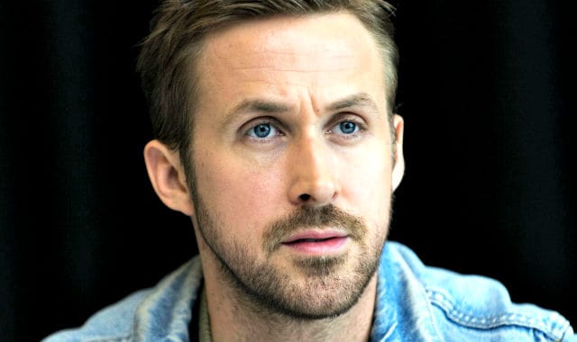 example of a good patchy beard style by Ryan Gosling