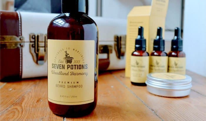 seven potions woodland harmony beard shampoo