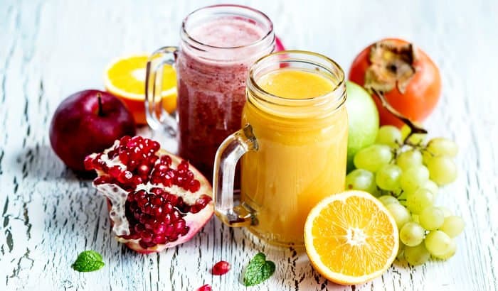 smoothies, fruits, and berries