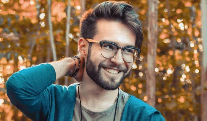 teen with beard