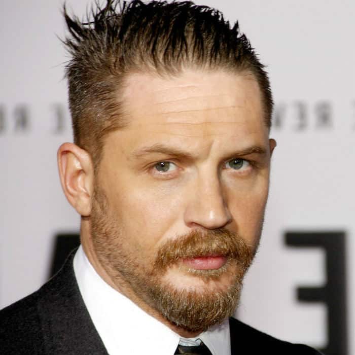 tom hardy beardstache style