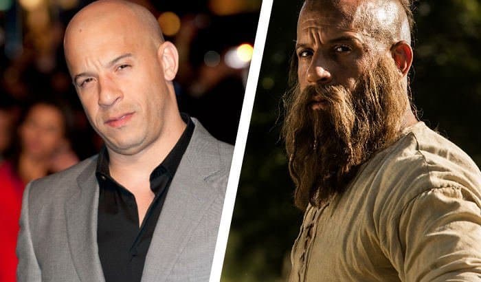 vin diesel beard vs no beard